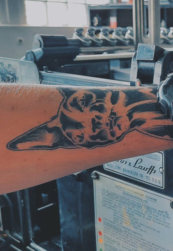 Schwarz – Tattoo Bogen A4